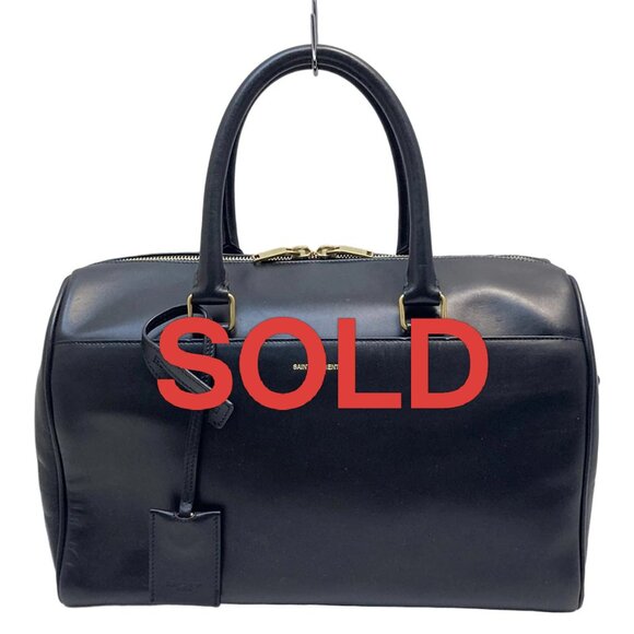 SAINT LAURENT PARIS Duffle 6 Black Leather - Handbag 383-061725 - Picture 1 of 9